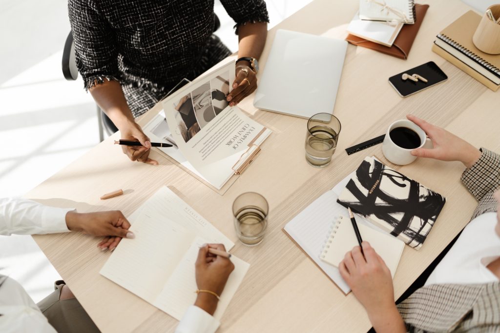 People in a meeting